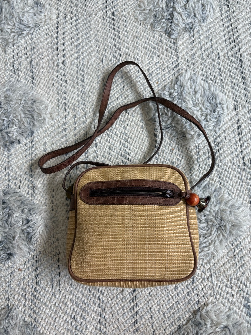 Vintage Fossil Woven Bag